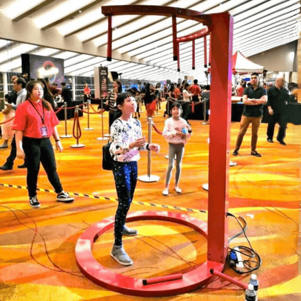 The Stick Catching machine - sticks hanging ready to drop